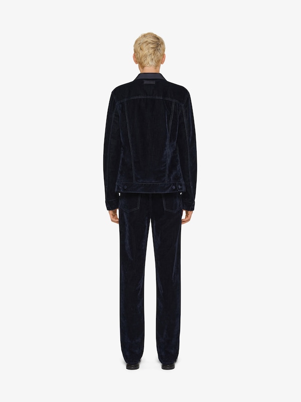 Givenchy Jacket in velvet flocked denim with satin collar ÚLTIMAS EDICIONES