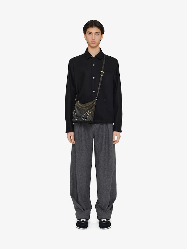 Givenchy Small Voyou Crossbody bag in crackled leather Oferta exclusiva
