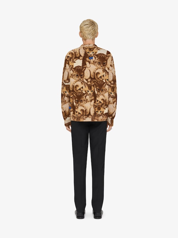 Givenchy Sweater in cat jacquard with crystals details Envío gratis
