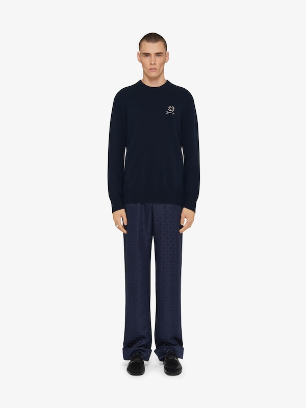 Givenchy Sweater in wool cashmere and crystals with 4G detail Liquidación