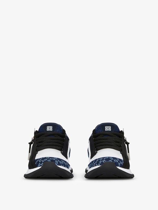 Givenchy Spectre sneakers in leather & monogram 72 denim Oferta exclusiva