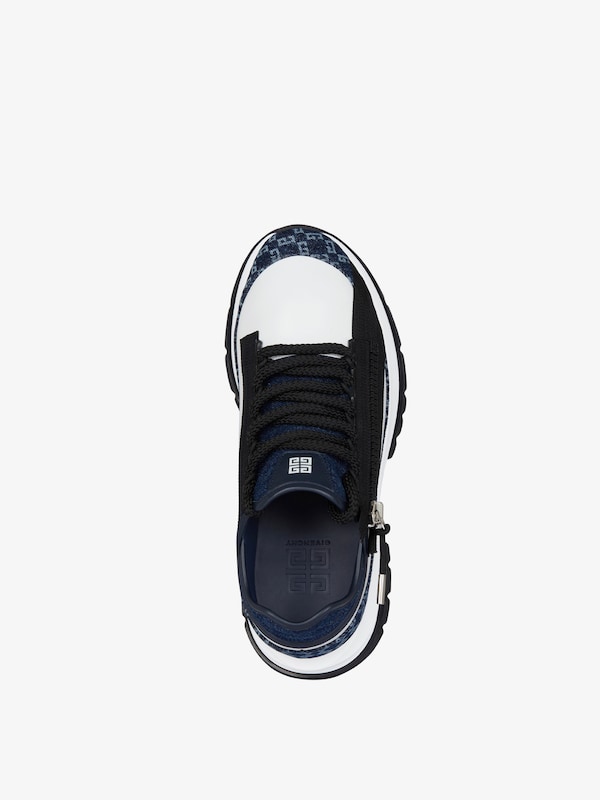 Givenchy Spectre sneakers in leather & monogram 72 denim Oferta exclusiva