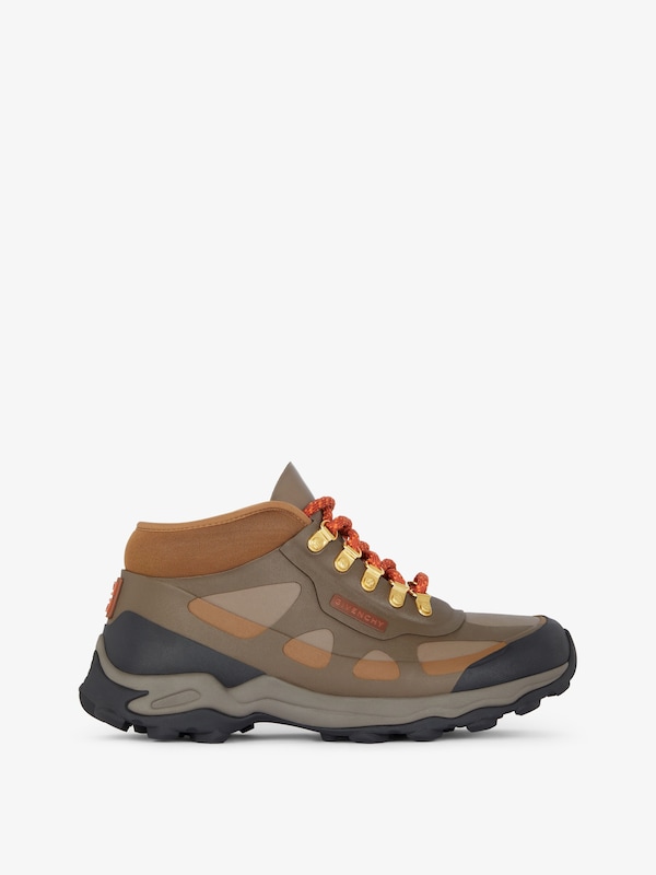 Givenchy Bogs lace up boots in rubber and neoprene