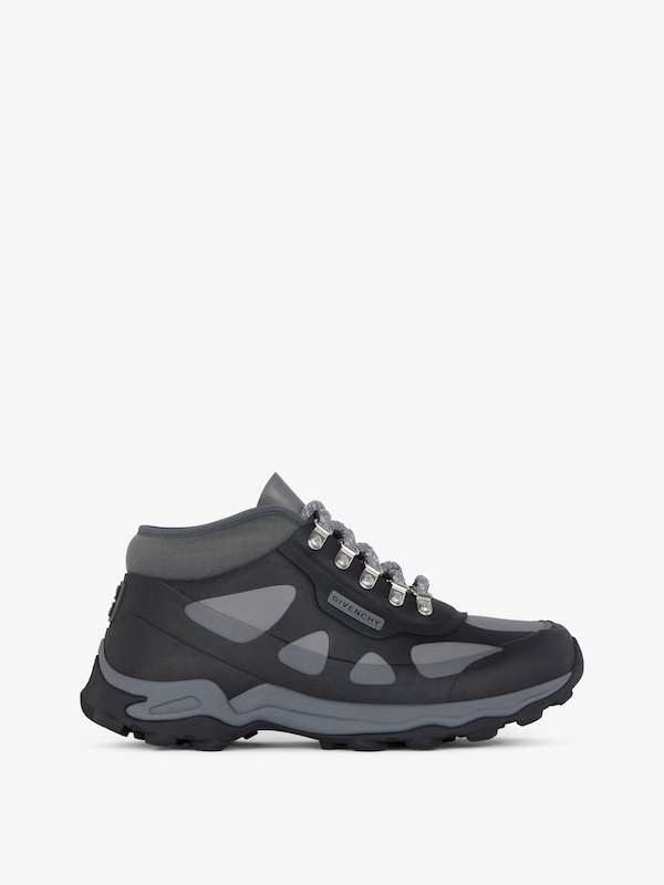 Givenchy Bogs lace up boots in rubber and neoprene