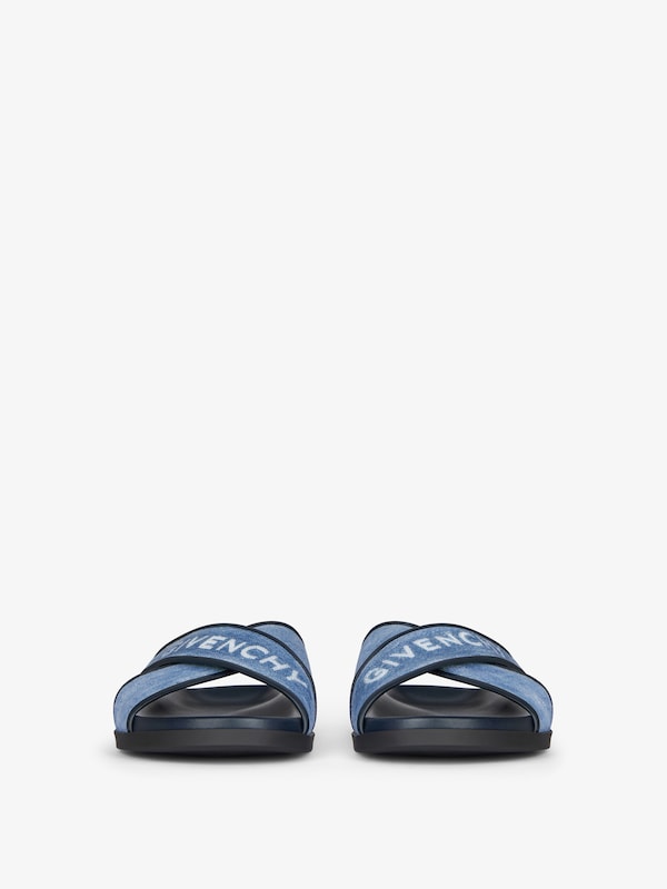 Givenchy G Plage flat mules in denim Envío gratis