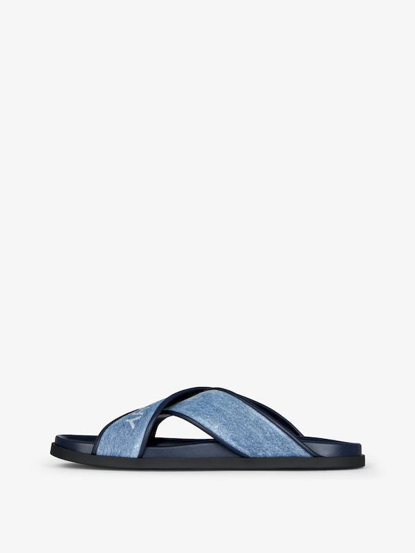 Givenchy G Plage flat mules in denim Envío gratis