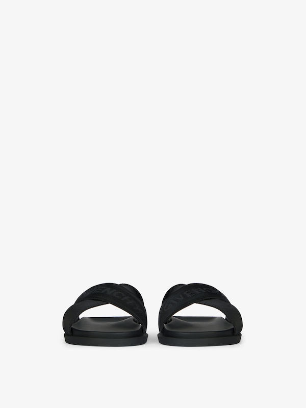 Givenchy G Plage flat mules with crossed straps in webbing Oferta especial