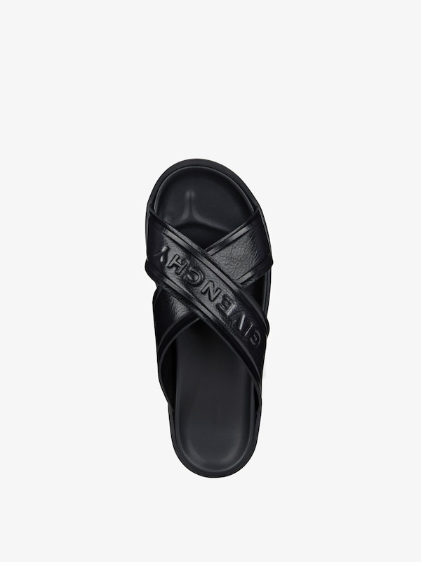 Givenchy G Plage flat mules with crossed straps in leather Últimos 3 días