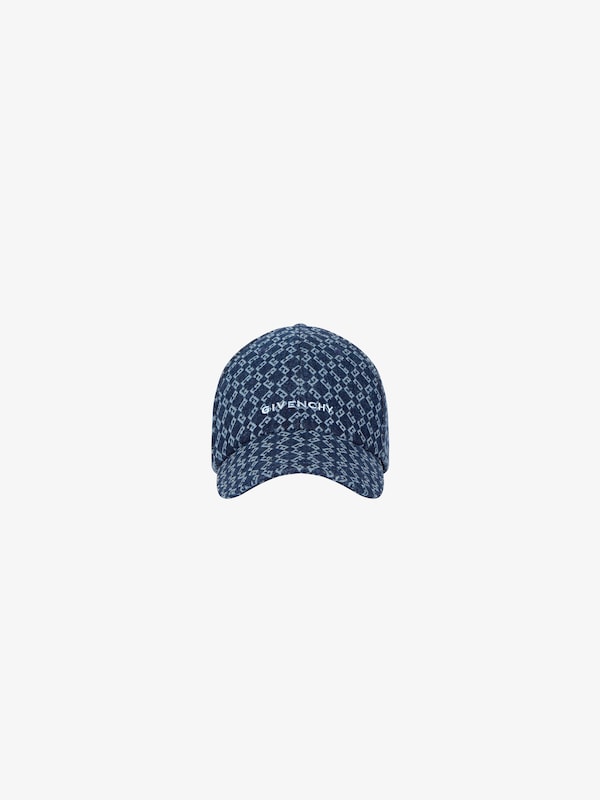Givenchy GIVENCHY embroidered cap in monogram 72 denim