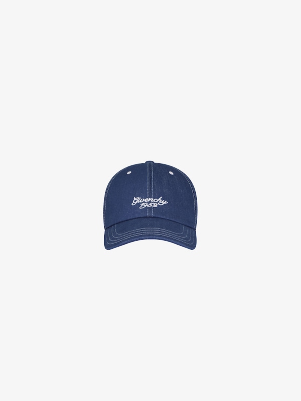 Givenchy GIVENCHY 1952 embroidered cap in denim Últimos 2 días