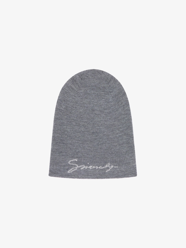 Givenchy GIVENCHY monogram 72 double sided beanie in wool Solo hoy