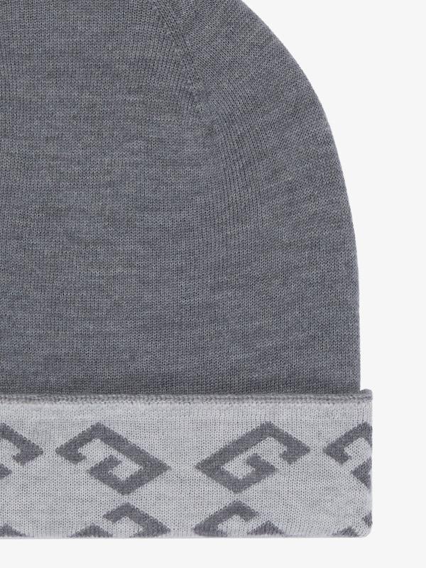 Givenchy GIVENCHY monogram 72 double sided beanie in wool Solo hoy