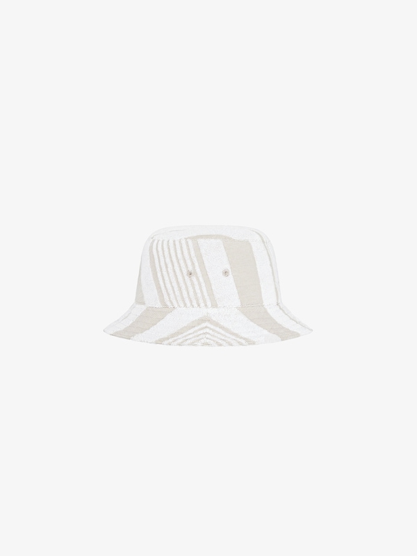 Givenchy GIVENCHY bucket hat in cotton towelling with stripes En oferta