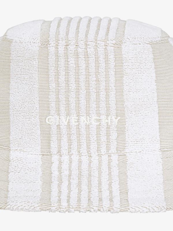 Givenchy GIVENCHY bucket hat in cotton towelling with stripes En oferta