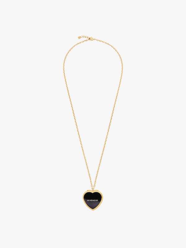 Givenchy Heart mirror necklace in metal and enamel Oferta exclusiva