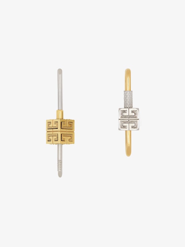 Givenchy Lock asymmetrical earrings in metal Ofertas