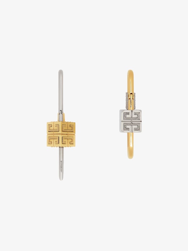 Givenchy Lock asymmetrical earrings in metal Ofertas