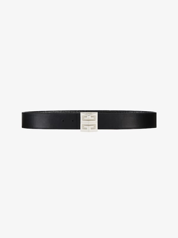 Givenchy 4G reversible belt in leather and 4G coated canvas Descuento