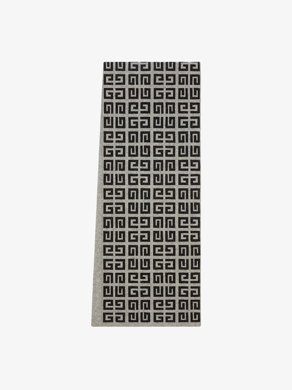 Givenchy GIVENCHY 4G double sided scarf in wool and cashmere Grandes descuentos