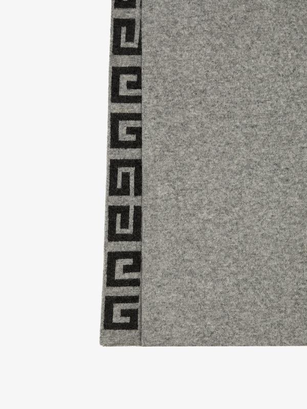 Givenchy GIVENCHY 4G double sided scarf in wool and cashmere Grandes descuentos