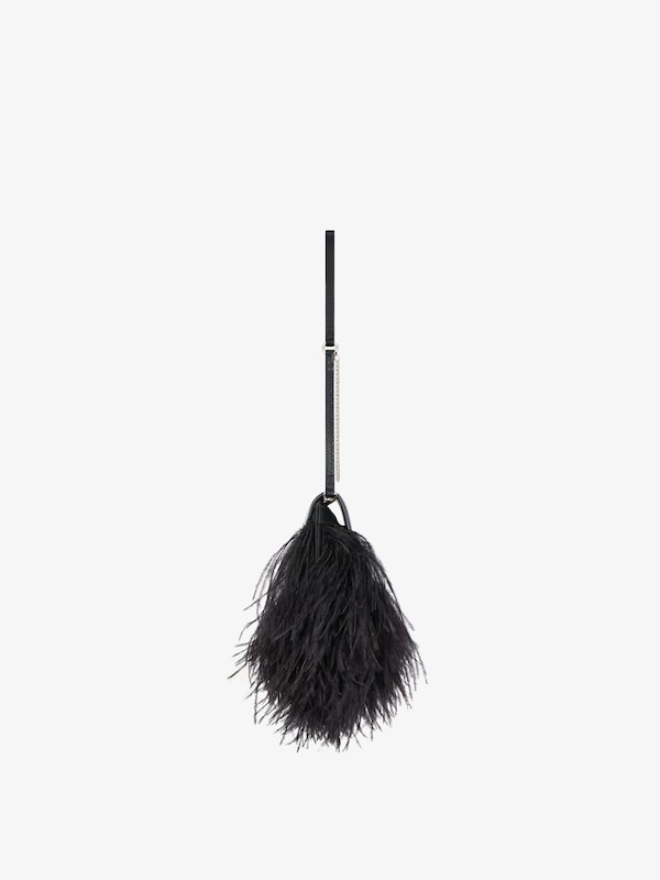 Givenchy Voyou Clutch bag in leather and feathers Promoción trimestral