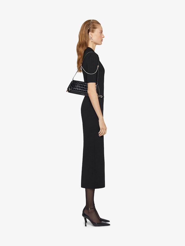 Givenchy Voyou Clutch bag in crocodile effect leather Envío internacional gratuito