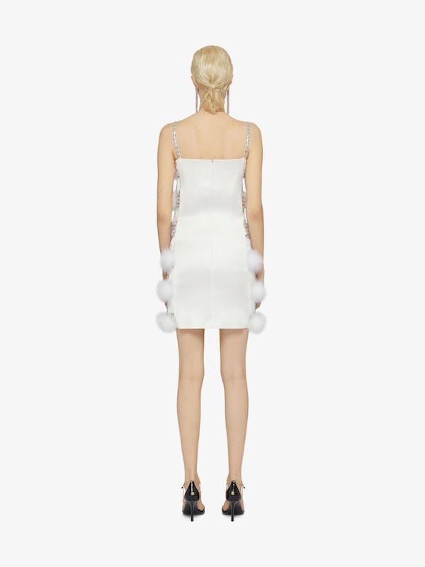 Givenchy Dress in satin with pompoms and crystals Precios de Black Friday