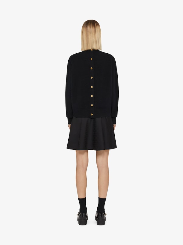 Givenchy 4G sweater in wool with buttoned back Devoluciones gratuitas