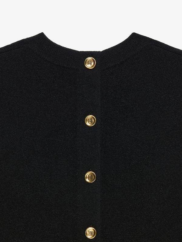 Givenchy 4G sweater in wool with buttoned back Devoluciones gratuitas