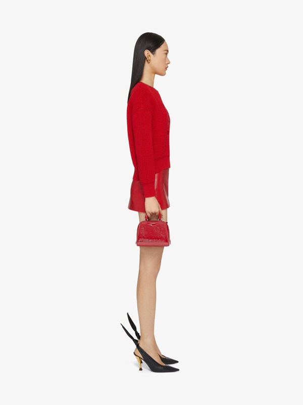 Givenchy Cropped 4G sweater in waffle wool Venta caliente