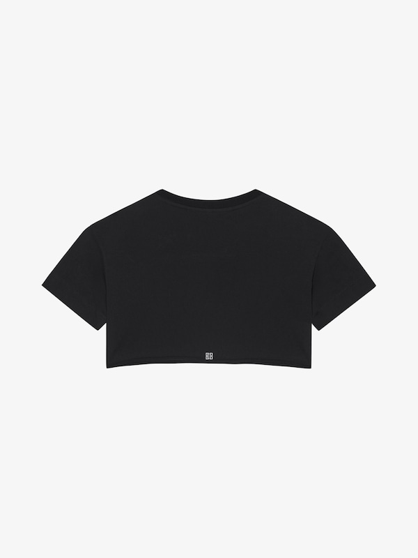 Givenchy GIVENCHY Archetype cropped t-shirt in cotton Rebajas de fábrica