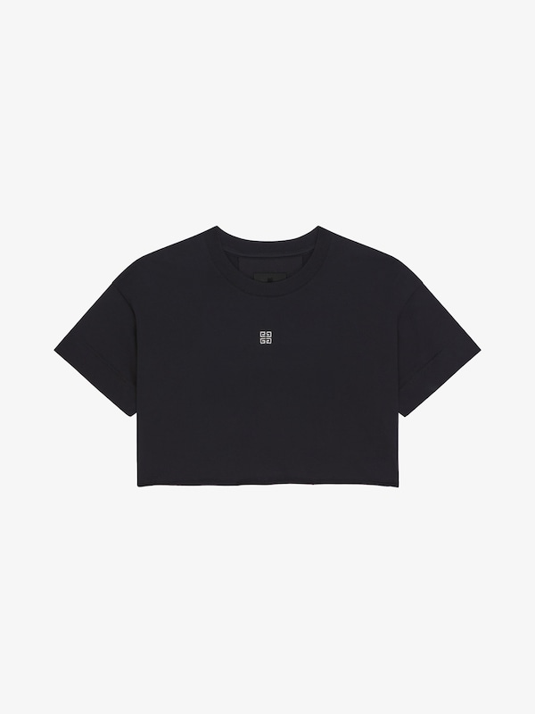 Givenchy Cropped t-shirt in cotton Descuento