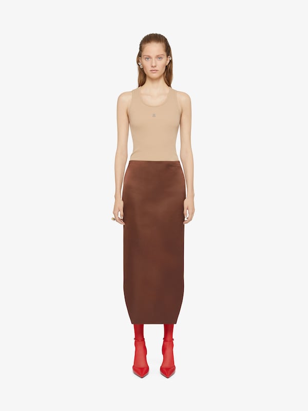 Givenchy Slim fit tank top in cotton with 4G detail