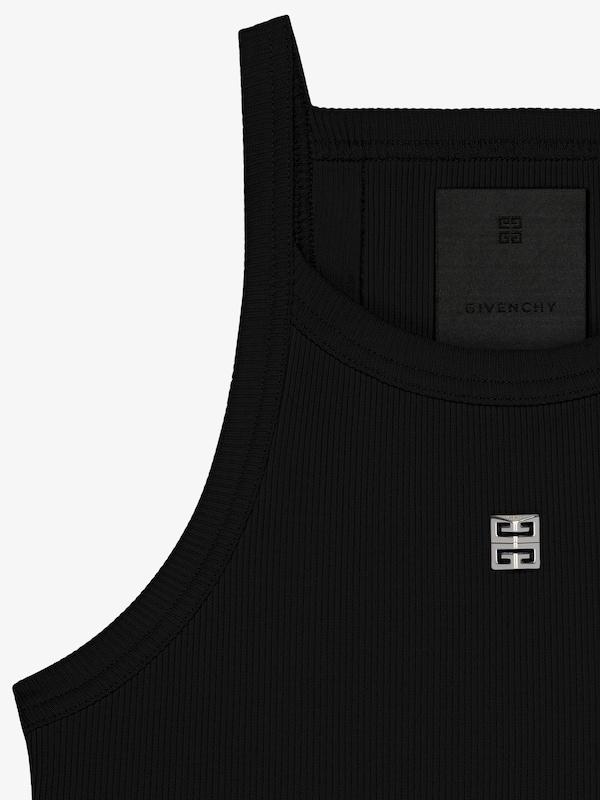 Givenchy Cropped tank top in cotton with 4G detail Rebajas online