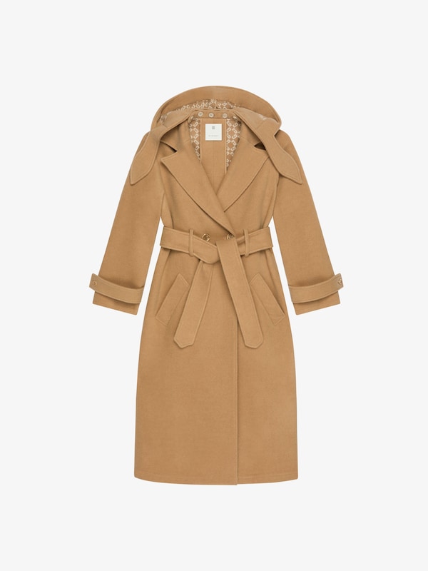 Givenchy Trench-coat in double face wool with removable hood ÚLTIMAS EDICIONES