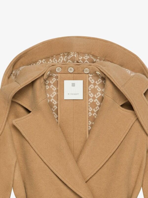 Givenchy Trench-coat in double face wool with removable hood ÚLTIMAS EDICIONES