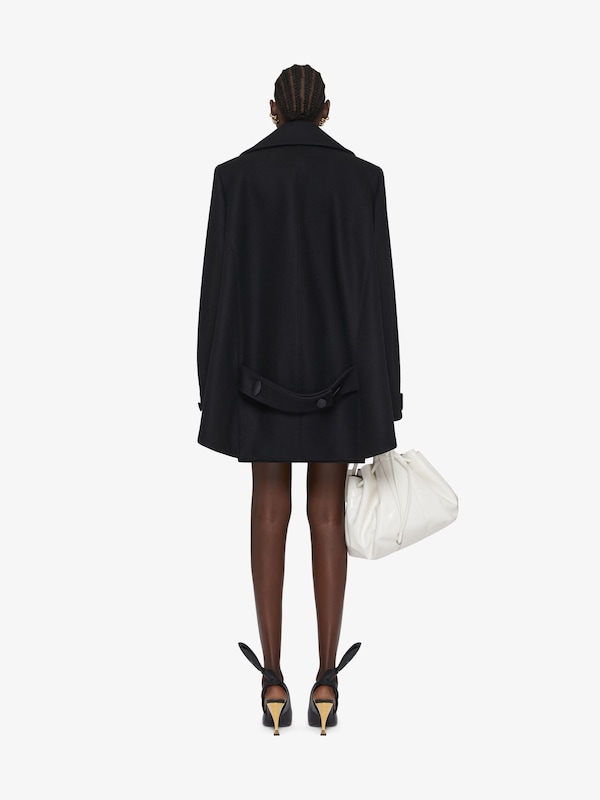 Givenchy Oversized asymmetric peacoat in wool Promoción por tiempo limitado