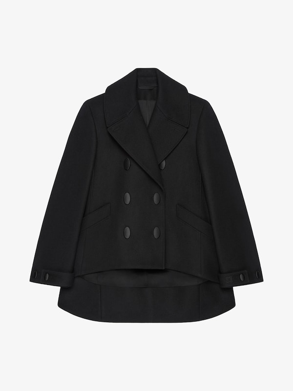 Givenchy Oversized asymmetric peacoat in wool Promoción por tiempo limitado
