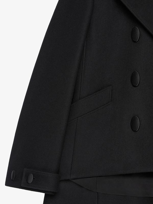 Givenchy Oversized asymmetric peacoat in wool Promoción por tiempo limitado