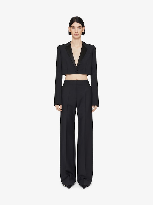 Givenchy Cropped jacket in wool and mohair
