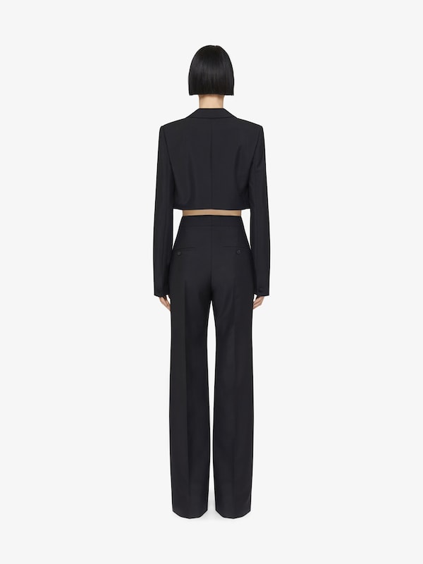 Givenchy Cropped jacket in wool and mohair Oferta especial de fábrica