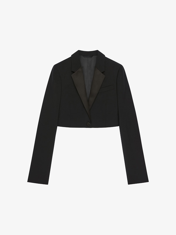 Givenchy Cropped jacket in wool and mohair Oferta especial de fábrica