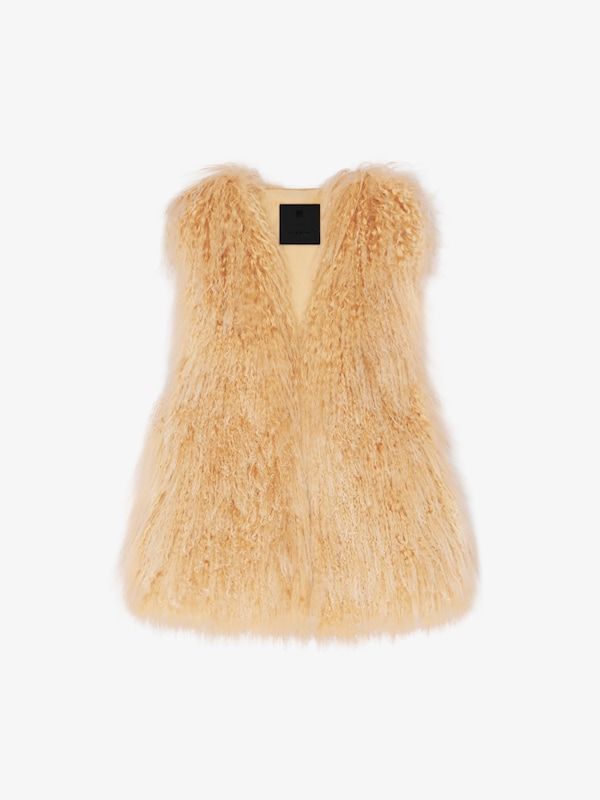 Givenchy Sleeveless jacket in fur Envío internacional gratuito