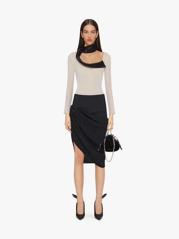 Givenchy Blouse in silk georgette with swallow collar