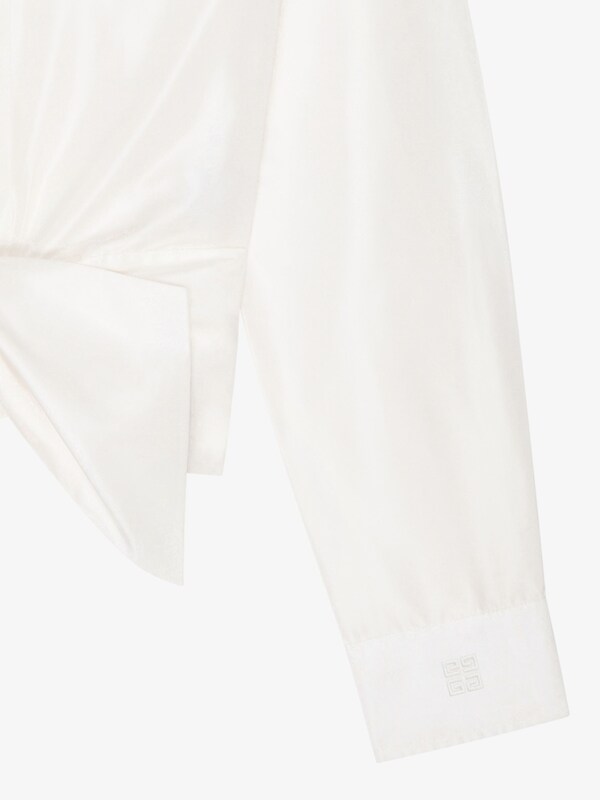 Givenchy Bow shirt in taffetas with 4G detail Libre de impuestos