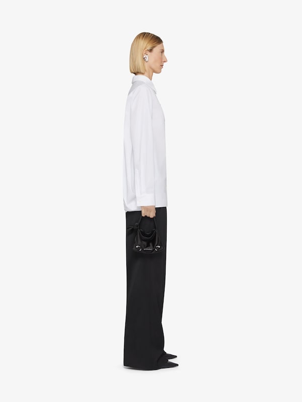 Givenchy Oversized shirt in poplin with open back Oferta exclusiva