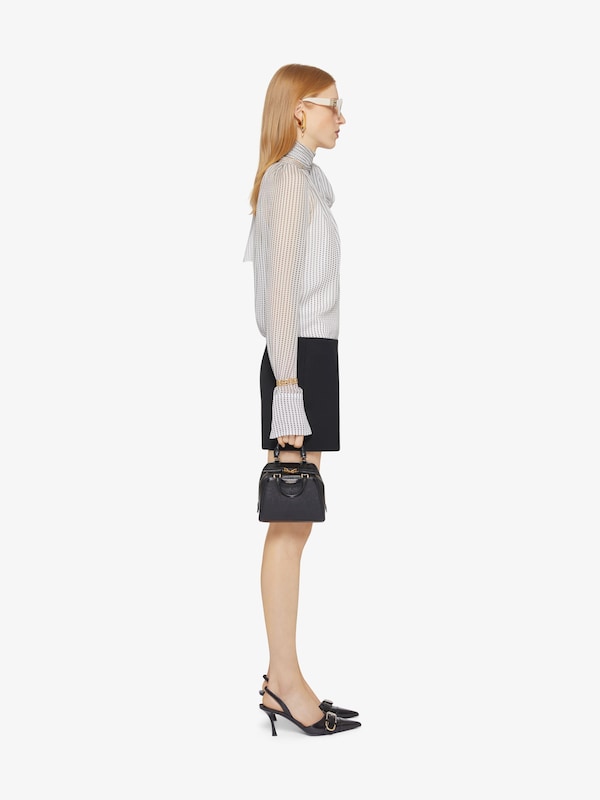 Givenchy Polka dots blouse in silk chiffon with lavallière and 4G detail Descuento por venta flash