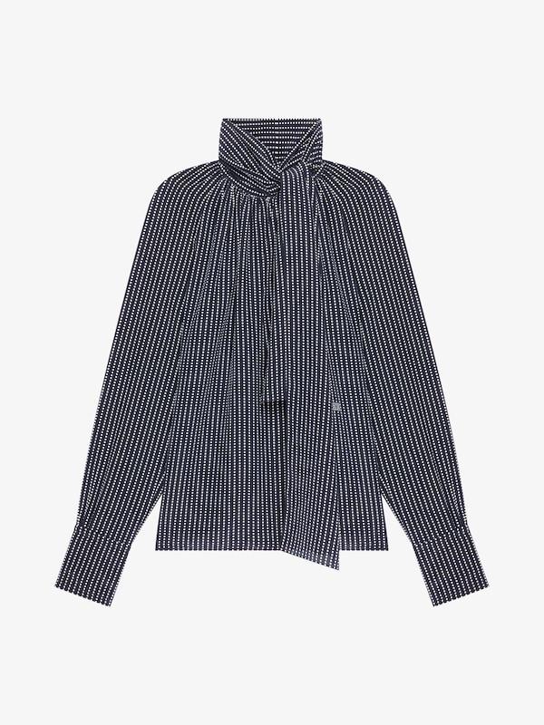 Givenchy Polka dots blouse in silk with lavallière and 4G detail Ofertas de temporada