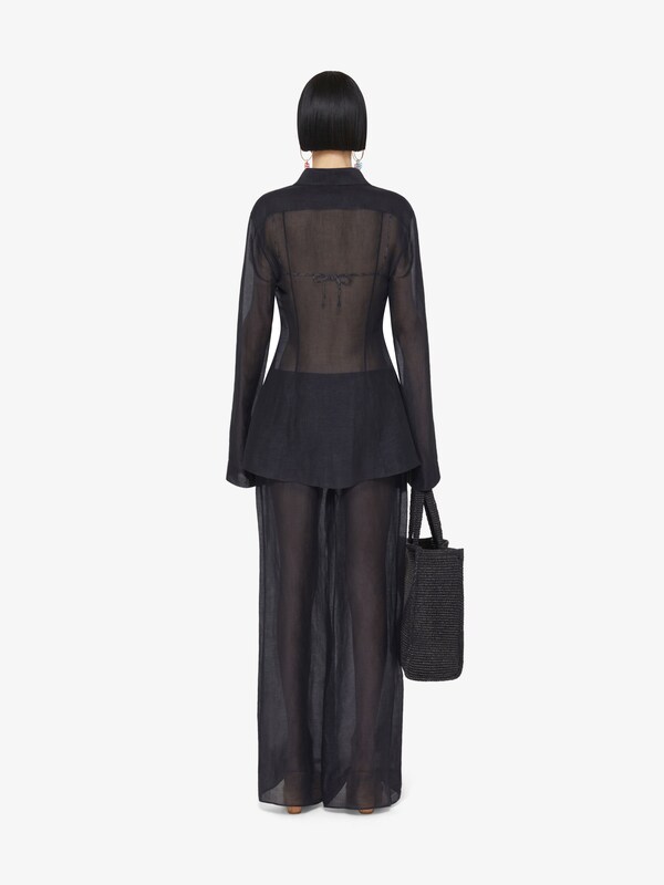 Givenchy Shirt in silk and linen Rebajas de fin de temporada