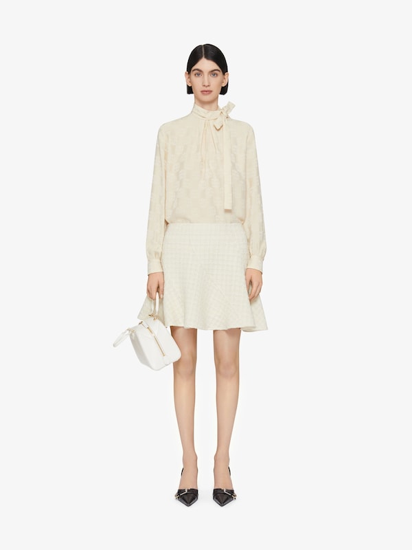 Givenchy Blouse in 4G Liquid jacquard with lavallière Precio ultrabajo